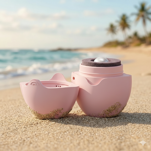 Aplicador portátil de protector solar - Aplicador de esponja rellenable para protector solar