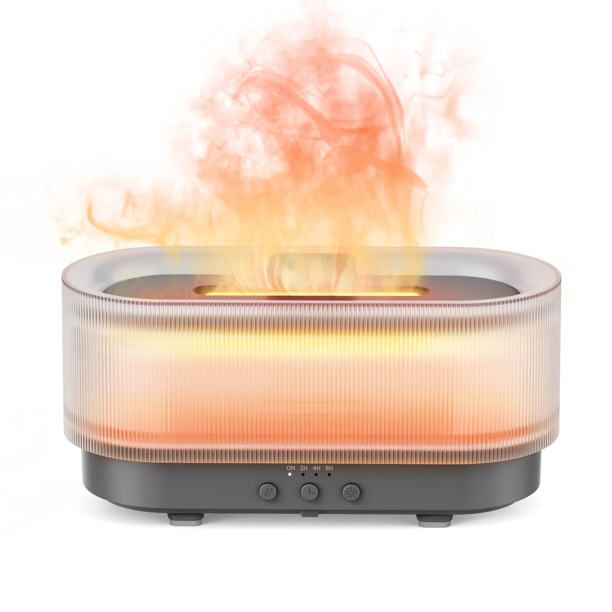 Volcanic Humidifier and Aroma Diffuser with Multicolor LED Flame Effect