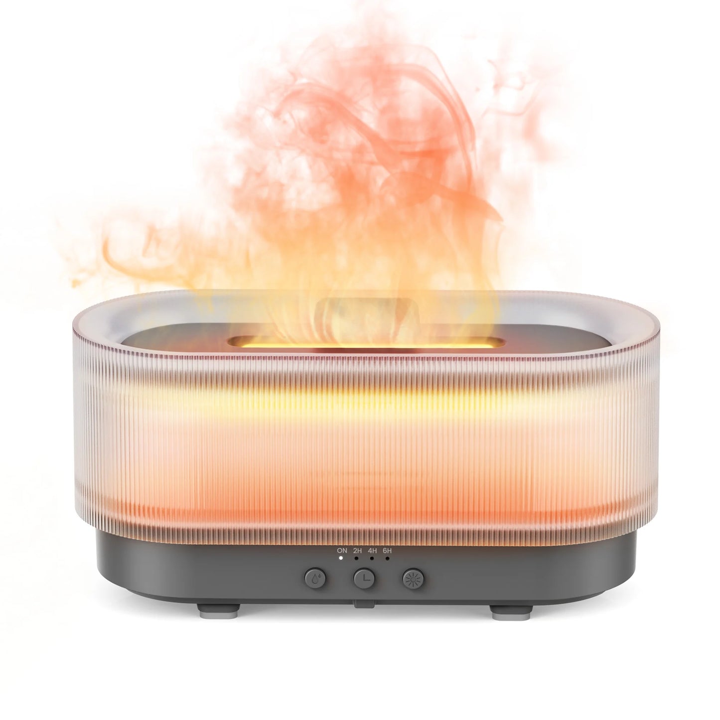 Volcanic Humidifier and Aroma Diffuser with Multicolor LED Flame Effect