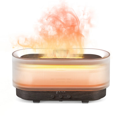 Volcanic Humidifier and Aroma Diffuser with Multicolor LED Flame Effect