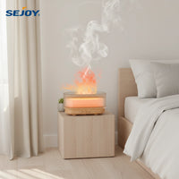 Volcanic Humidifier and Aroma Diffuser with Multicolor LED Flame Effect